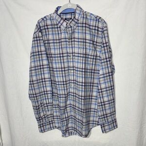 Izod Men's Multicolor Plaid Button Down Shirt